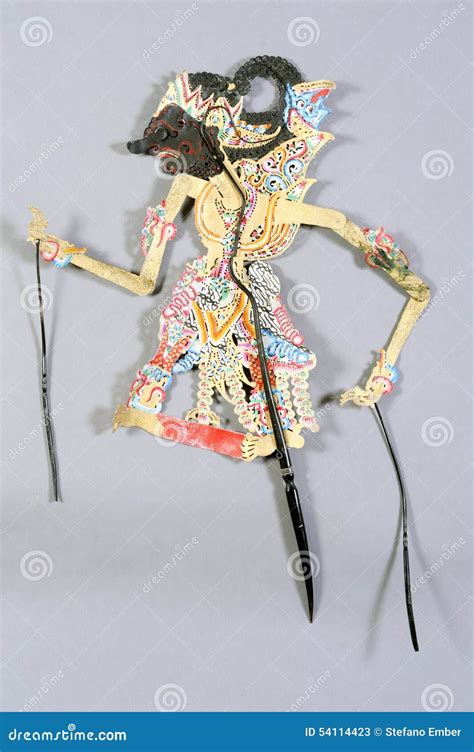 Indonesian Wayang Kulit Purwa Puppet Royalty Free Stock Photo