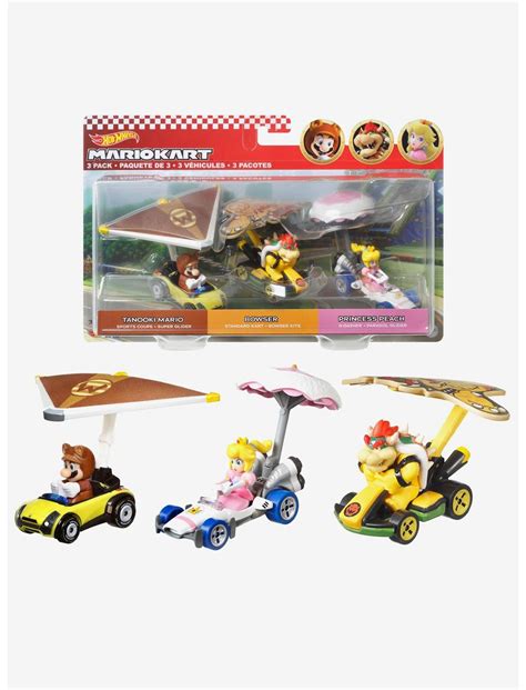 Hot Wheels Super Mario Mario Kart Character Car 3 Pack Hot Topic