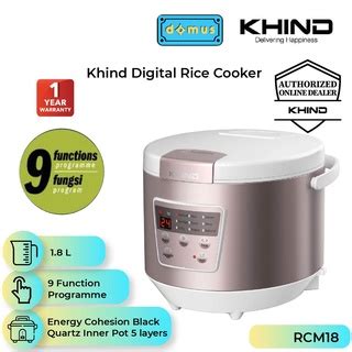 Khind Digital Rice Cooker L Rcm Shopee Malaysia