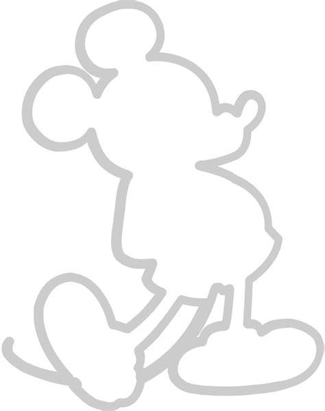 Mickey Mouse Outline 36663199 Vector Art At Vecteezy