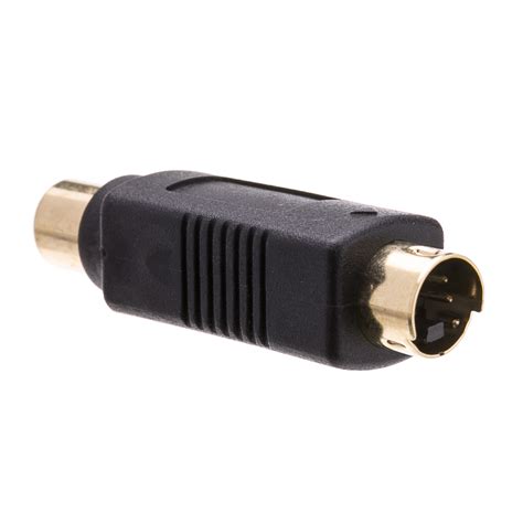 S Video to RCA Adapter, MiniDin4 Male to RCA Female