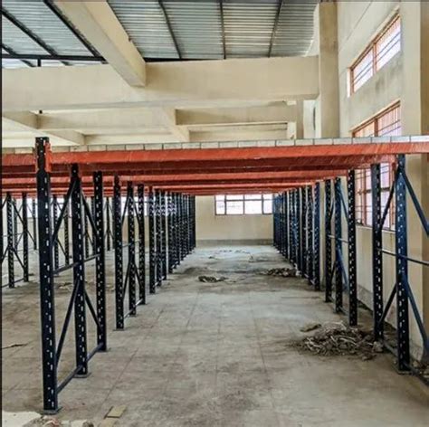 8 Feet Powder Coated Modular Mezzanine Floor For Industrial 3000kg At