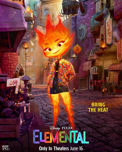 Pixar Animation Studios Unveils New Character Posters For Elemental