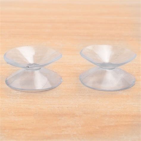 2X 10 Pcs Sided Suction Cup Sucker Pads For Glass Plastic 30Mm