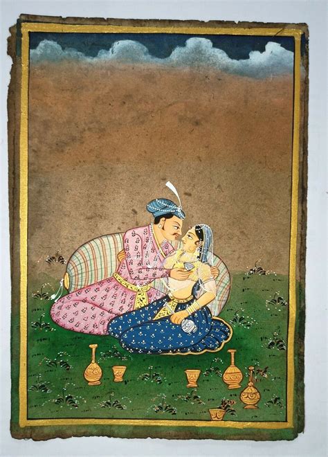 Mughal Badshah Harem Asking For Sex Handmade Painting Etsy