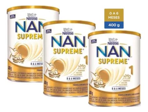 Kit 3 Fórmula Infantil Sem Glúten Nestlé Nan Supreme 1