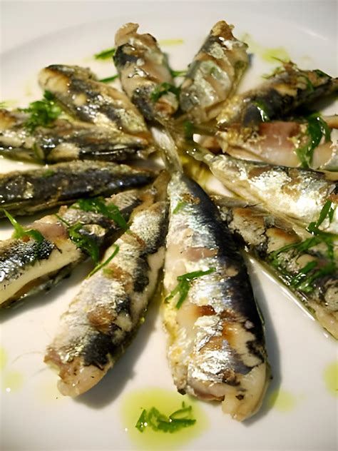 Recette de Sardines grillées vinaigrette citron coriandre