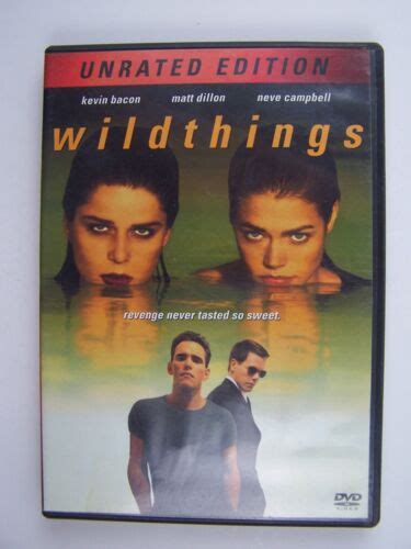 Wild Things Unrated Dvd Kevin Bacon Matt Dillon Neve Campbell Denise