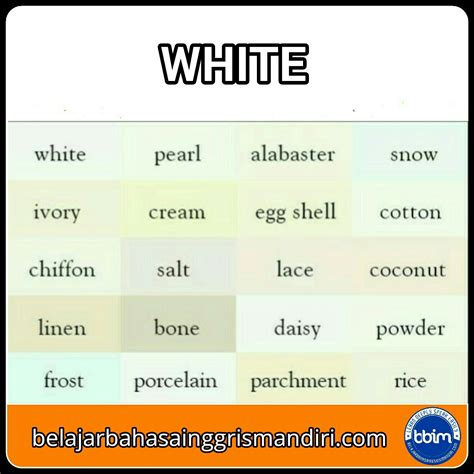 Belajar Mengenal Warna Dalam Bahasa Inggris Ide Perpaduan Warna