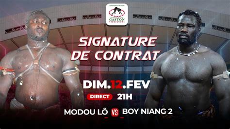 Direct Face A Face Modou Lo Vs Boy Niang Youtube