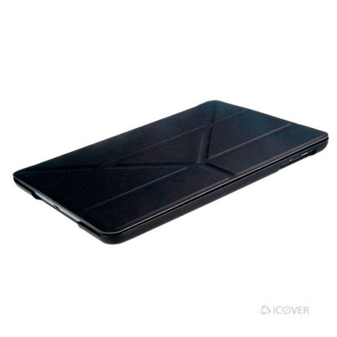 Capa para iPad Mini 1 2 e 3 de Couro Sintético Origami iCover Preto