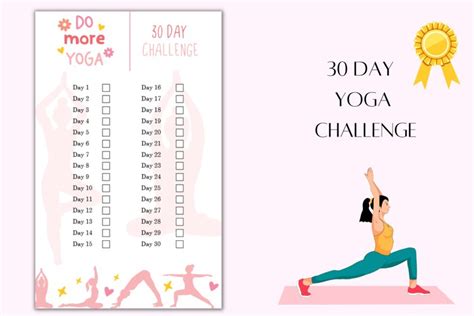 30 Day Yoga Challenge | 30 day challenge printable