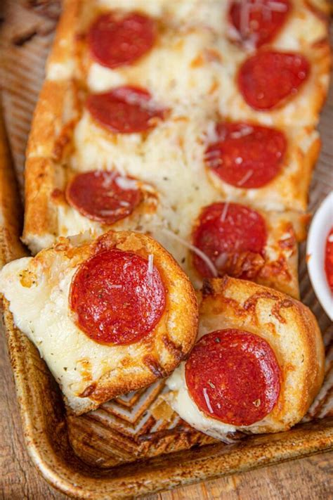 Pepperoni Cheesy Bread Recipe Easy Snack Appetizer Dinner Then Dessert