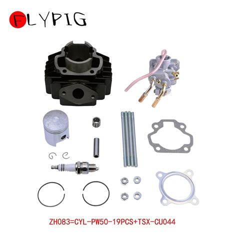 FLYPIG Carburettor Cylinder Piston Ring Gasket Top End Set For Yamaha