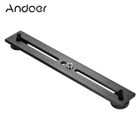 Andoer Dual Camera Mount Tripod Bracket Camera Flash Brackets Extension