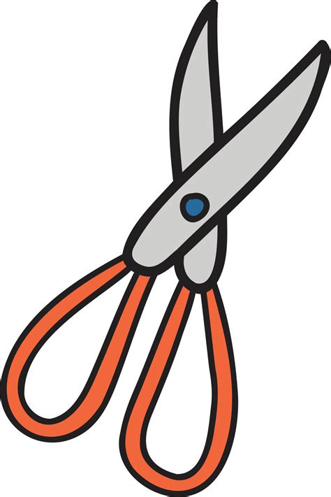 Hand Drawn Scissors Illustration Vector Art At Vecteezy