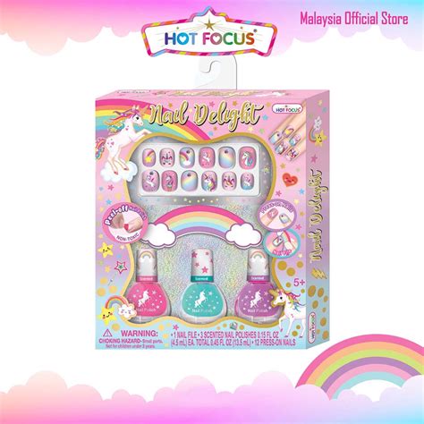 Hot Focus Nail Delight Unicorn Nuc Manicure Nail Art Sticker Polish For Girls Fashion Party