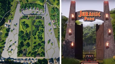 Jurassic World Evolution Jurassic Park Gate Tutorial Youtube