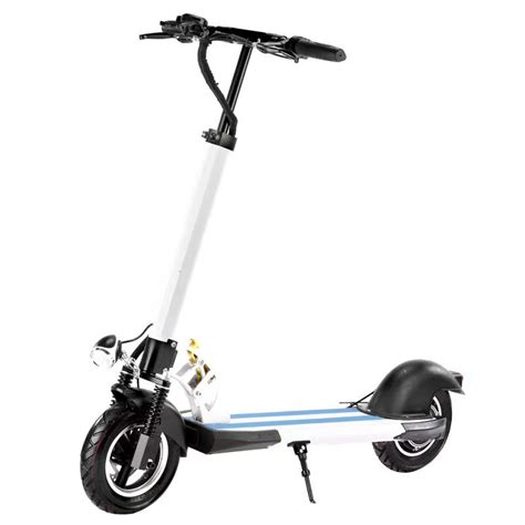 10 Inch Electric Scooter With Seat Adult Folding Scooter 48v800w Front And Rear Shock Absorption