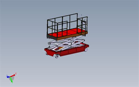 液压升降工作台3d模型图纸 Solidworks设计 Solidworks 2012 模型图纸下载 懒石网