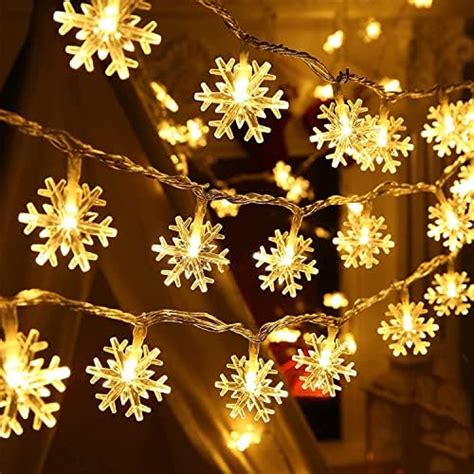 Luci Albero Di Natale Interno M Led Catena Luminosa Fiocco Di Neve