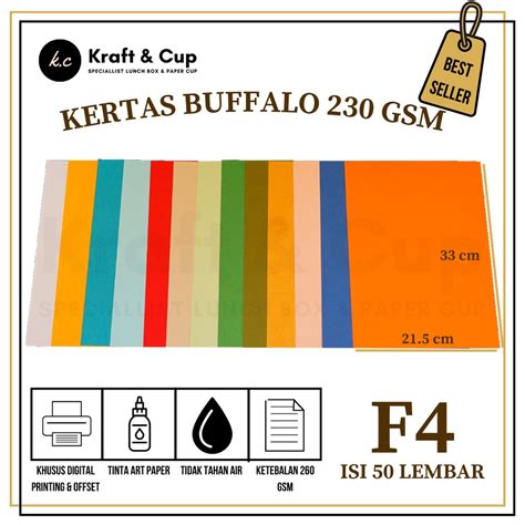 Jual Karton Buffalo F Isi Lembar Kertas Jilid F Shopee Indonesia