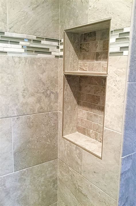 Built In Shelves In The Shower Custom Home Builders Custom Homes