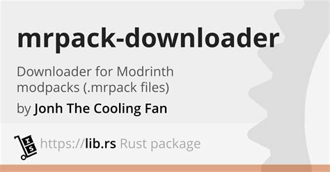 mrpack-downloader — Rust application // Lib.rs