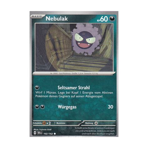 Nebulak 102 162 Gewalten der Zeit Pokemon Karte günstig kaufen