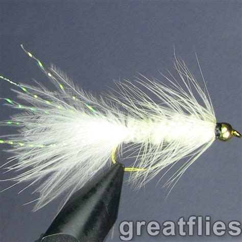 Dozen Woolly Bugger White Bead Head Great Flies