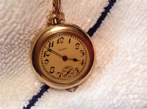 Elgin Antique Ladies Gold Pocket Wrist Watch Runs Collectors Weekly