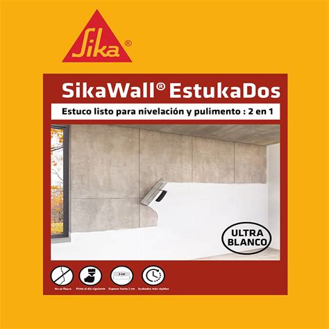 Sikawall Estukados Estuco Blanco Para Muro Y Techo Interior