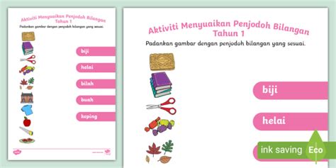 Ulangkaji Penjodoh Bilangan Interactive Worksheet Topworksheets