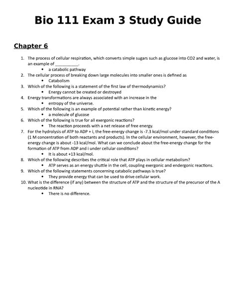 Bio Test It Is The Study Guide Practice Question That Are Identical