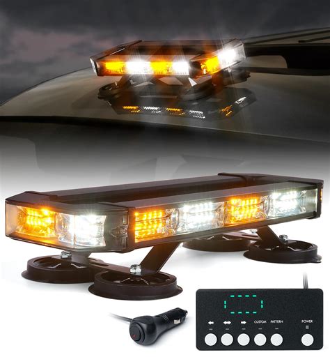 Buy Lumenix White Amber 72 Led Rooftop Emergency Strobe Light Bar W