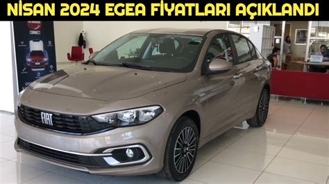 Nisan 2024 Fiat Egea Fiyat Listesi Açıklandı Zam Var mı YouTube