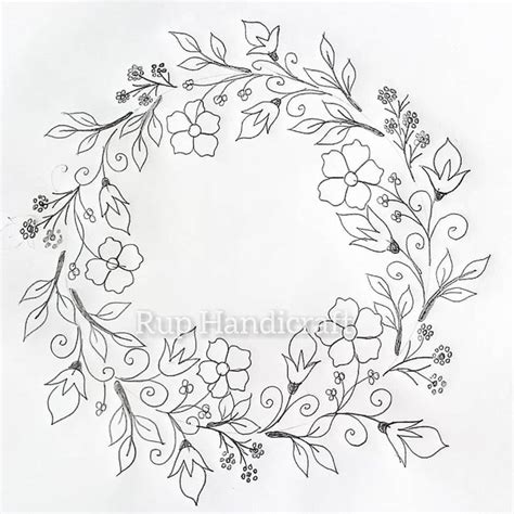 Rup Handicrafts Instagram Post Flower Design Drawing Pattern Watch