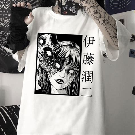 Junji Ito Tomie Shintaro Kago Gothic Clothes Graphic T Shirts Women