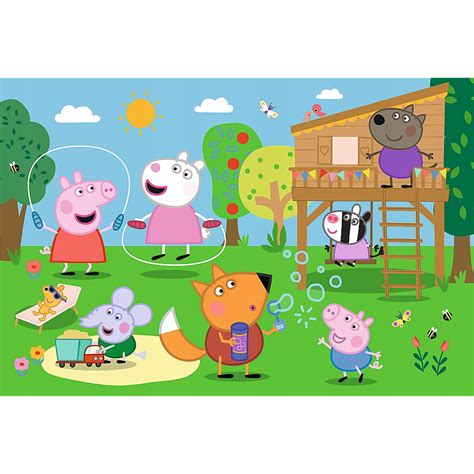 MAXI 24 PUZZLE ŚWINKA PEPPA PIG TREFL 3 DUŻE 13347071392 Allegro pl