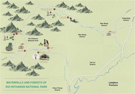 Waterfalls and Forests of Doi Inthanon National Park - Green Trails