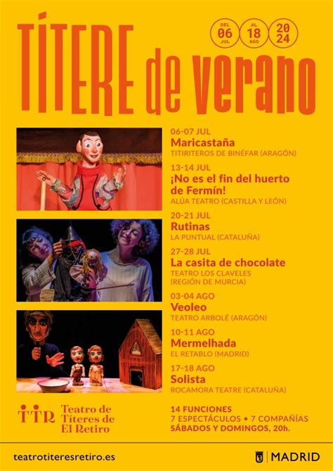 El Teatro De T Teres De El Retiro Inicia El Ciclo T Tere De Verano