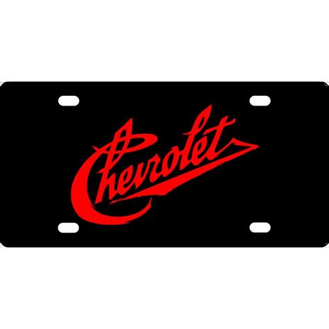 Vintage Chevrolet License Plate - Aluminum Novelty License Plate