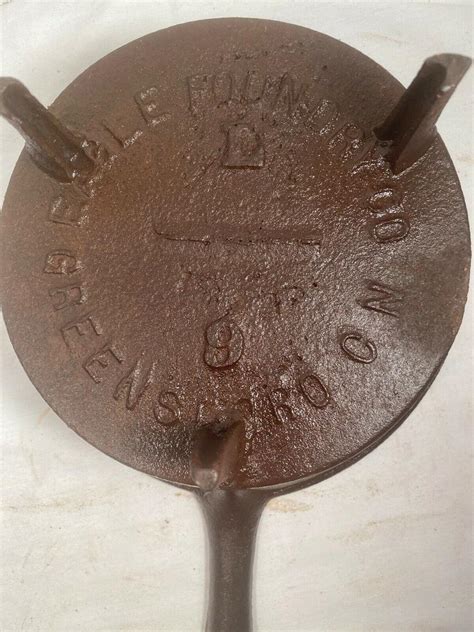 Antique Rare Gate Marked 3 Legged Spider Cast Iron Skillet Eagle Foundry Co 2385619291