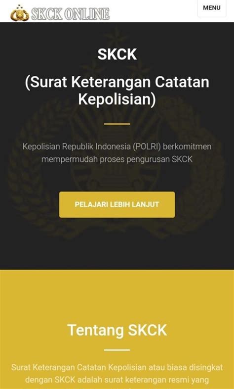 Cara Membuat Skck Online Lewat Hp Lengkap Dengan Syaratnya