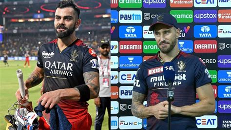 Faf Du Plessis Praises Virat Kohli For Seventh IPL Ton Criticizes Team