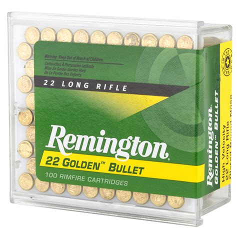 Remington High Velocity 22lr Ammo 40 Gr Box Of 100 Green 21276