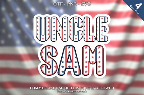 Uncle Sam Font By Imagination Switch Creative Fabrica