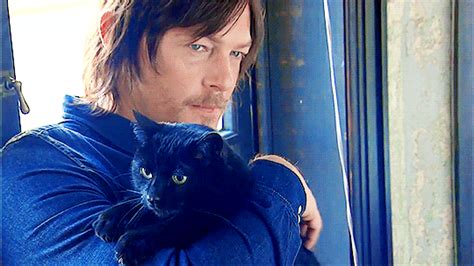 Hardynessthe Walking Dead Cast → Norman Reedus And His Adorable Cat