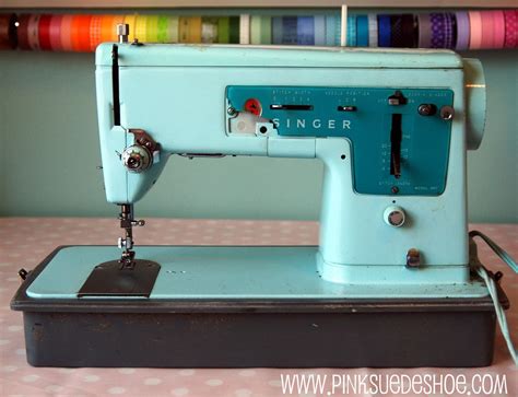 Turquoise Vintage Singer Sewing Machine Sewing Machine Singer Sewing