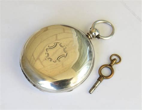 Antiques Atlas Antique English Silver Pocket Watch Unusual Case